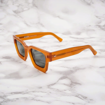 THE SILVER SQUARE | Vintage Amber & Green - NEVADA Eyewear