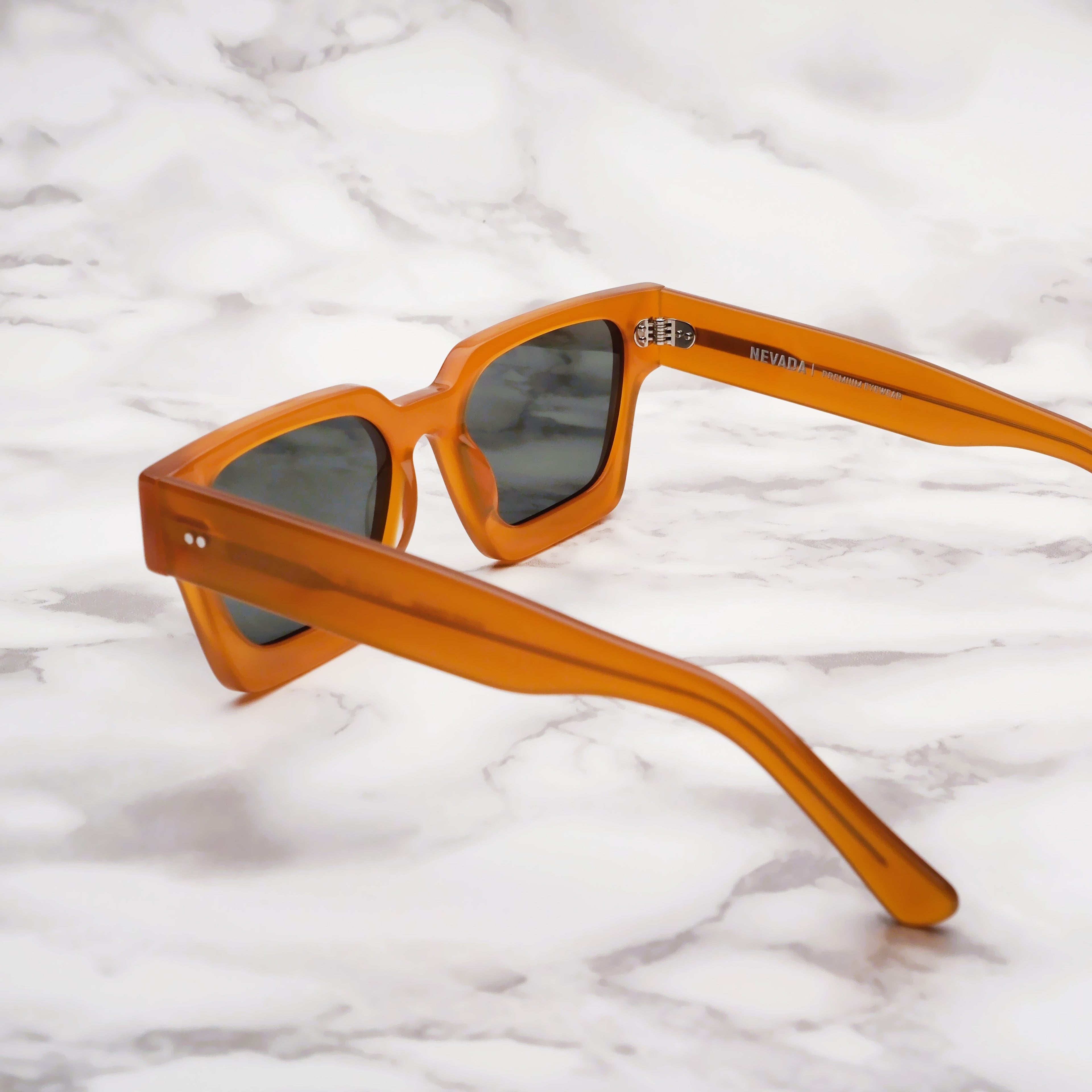 THE SILVER SQUARE | Vintage Amber & Green - NEVADA Eyewear