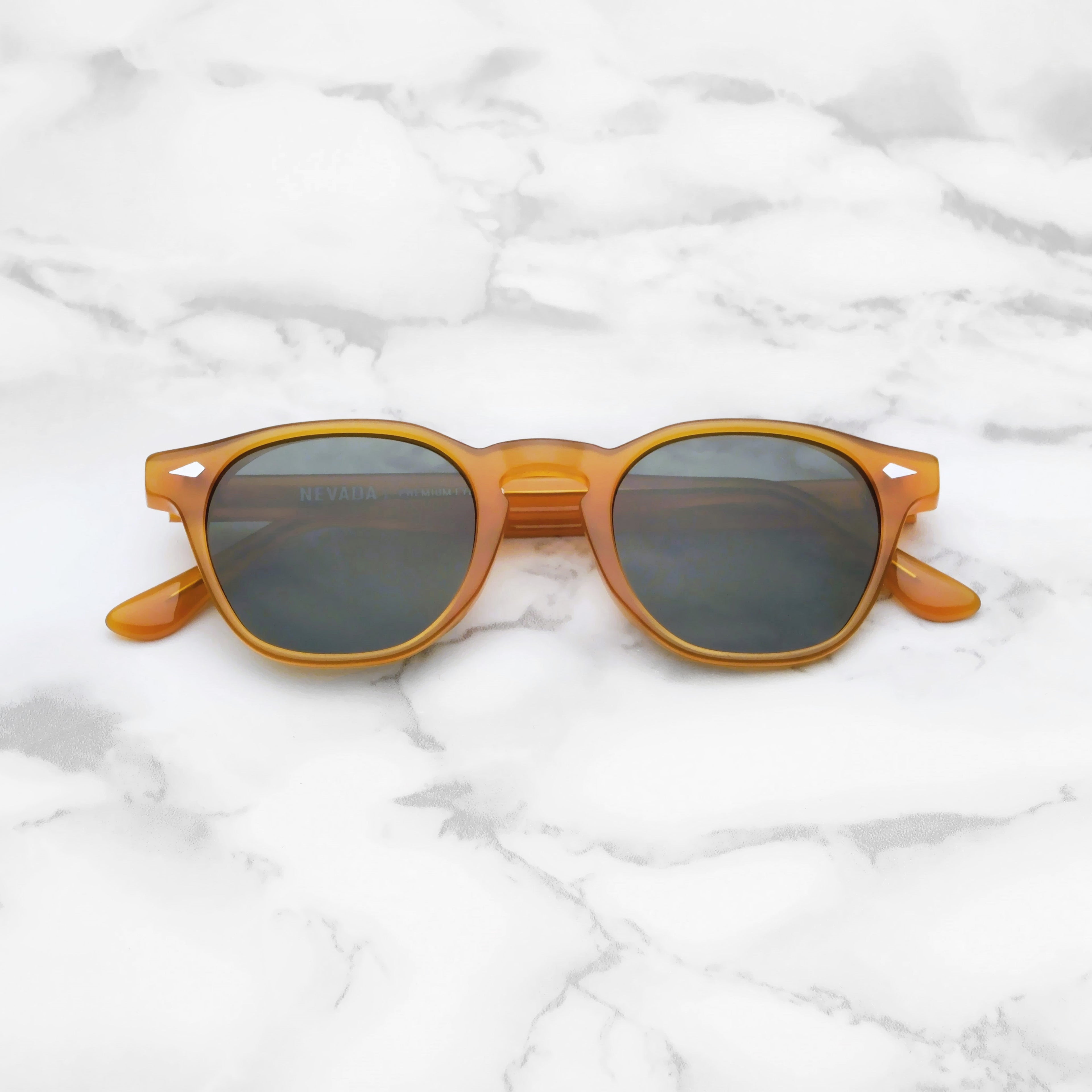 THE VINCENT | Vintage Amber & Green - NEVADA Eyewear